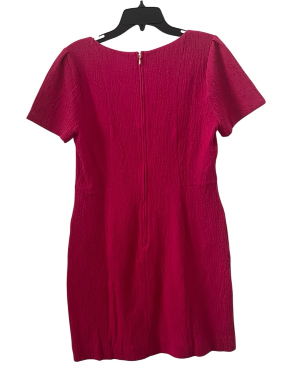 Lilly Pulitzer Brinley Stretch Shift Wavy Jacquard Mystique Pink Dress Size L - Picture 4 of 15